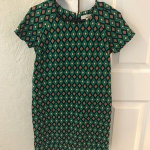 Sans Souci Green Shift Dress Size S